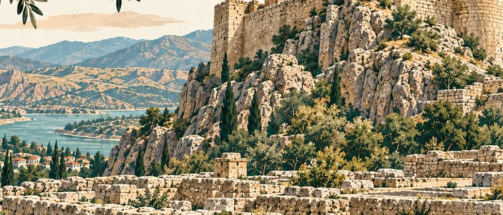 Illustration of Harput Kalesi, Elazığ