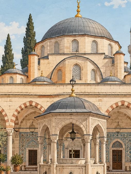 Illustration of Hasan Ağa Mosque, Adana