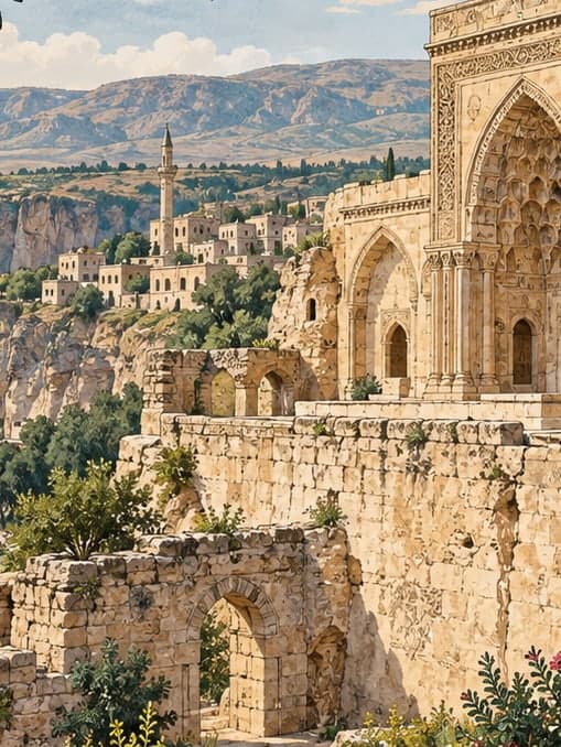 Illustration of Hasankeyf Small Palace, Batman