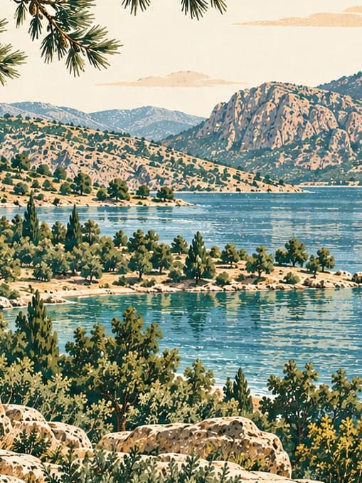 Illustration of Hazar Gölü Tabiat Parkı, Elazığ