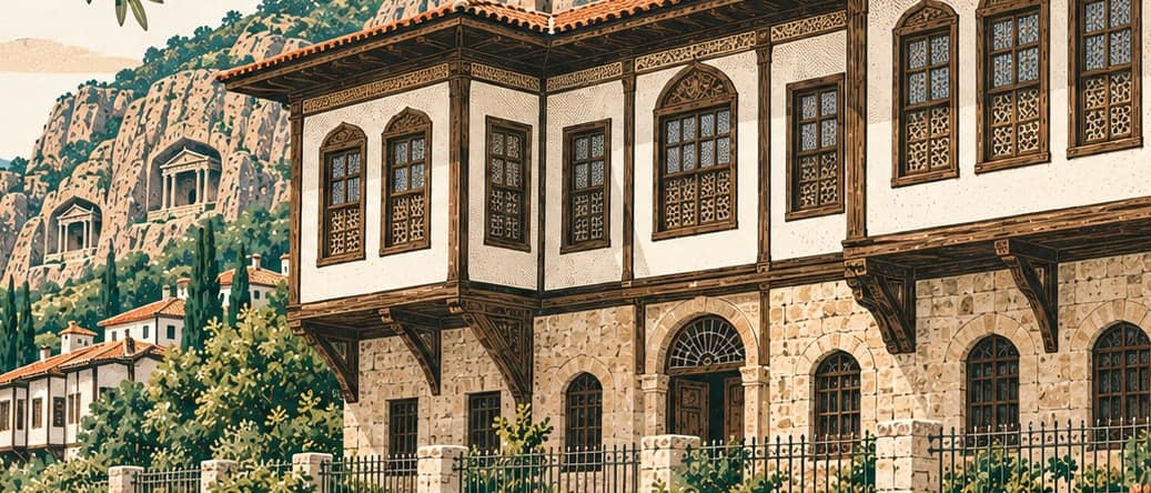 Illustration of Hazeranlar Mansion, Amasya