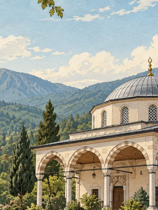 Illustration of Hemşin Village Mosque, Düzce