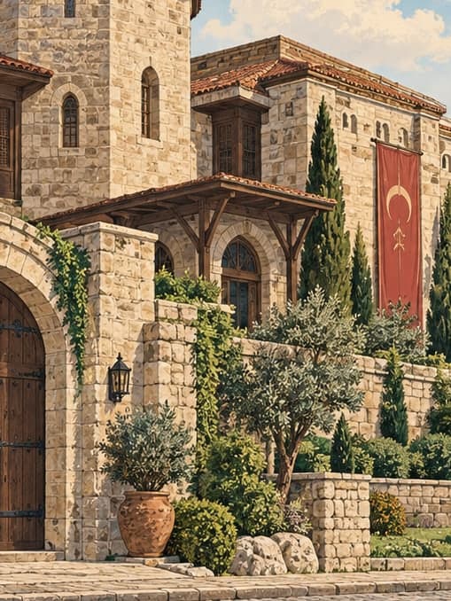 Illustration of Hisart Living History Museum, İstanbul