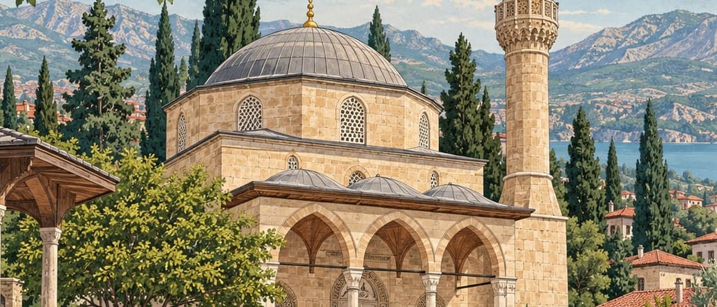 Illustration of Hızır Bey Mosque, Isparta