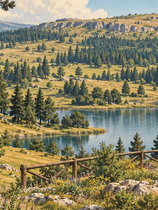 Illustration of Huzurlu Nature Park, Gaziantep