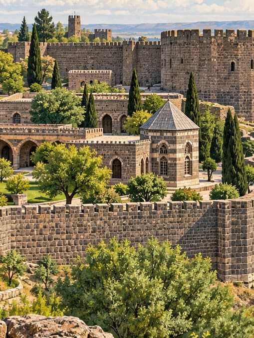 Illustration of Inner Castle, Diyarbakır