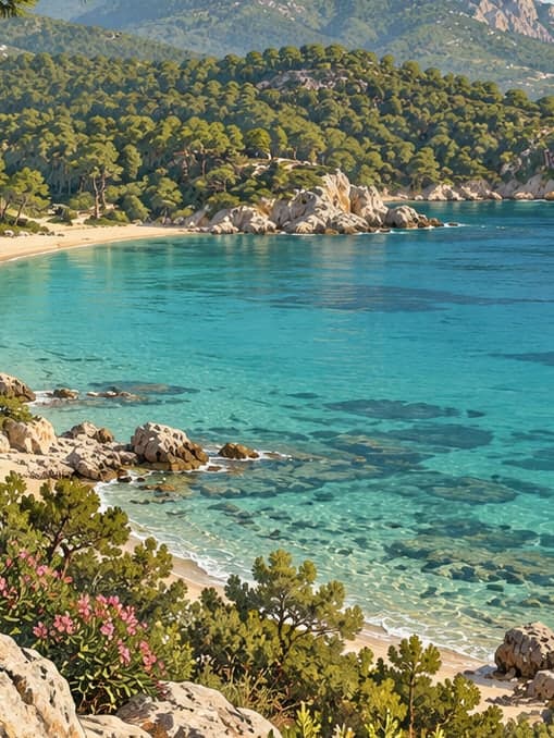 Illustration of İnbükü Nature Park, Muğla