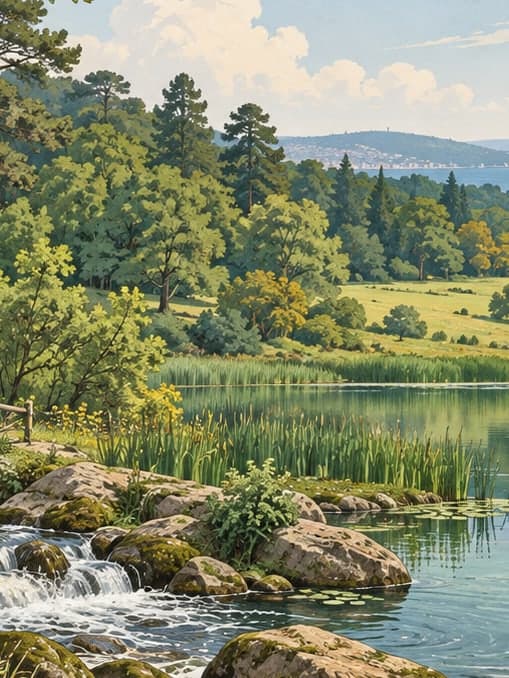 Illustration of Irmak Nature Park, İstanbul