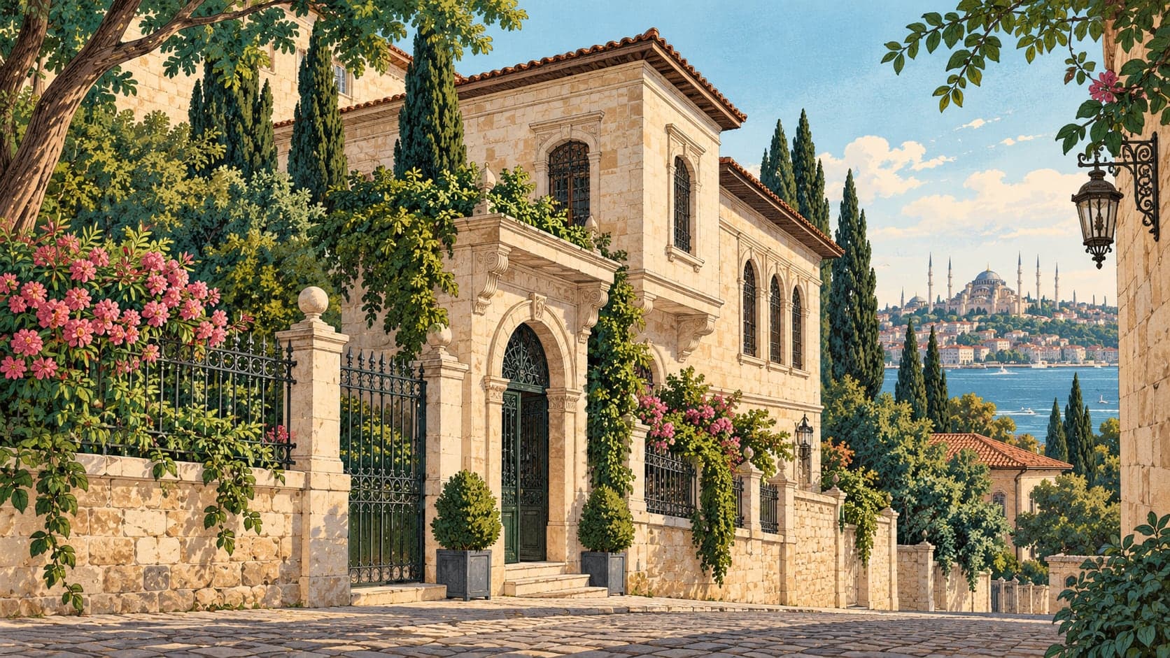 Illustration of İstanbul Graphic Arts Museum, İstanbul