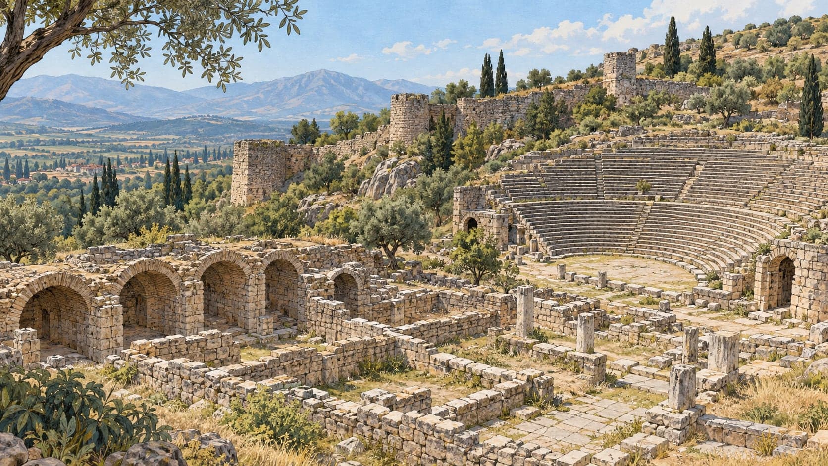 Illustration of İtecik Tulip Nature Conservation Area, Uşak