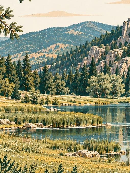 Illustration of Kadınçayırı Nature Park, Çankırı