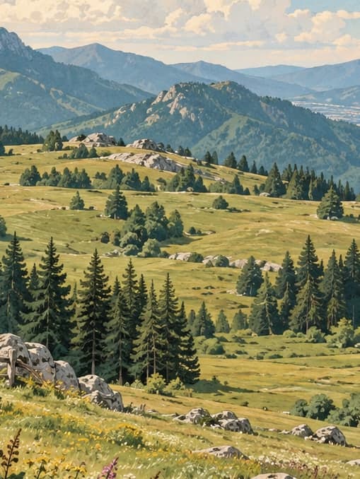 Illustration of Kadıralak Nature Park, Trabzon