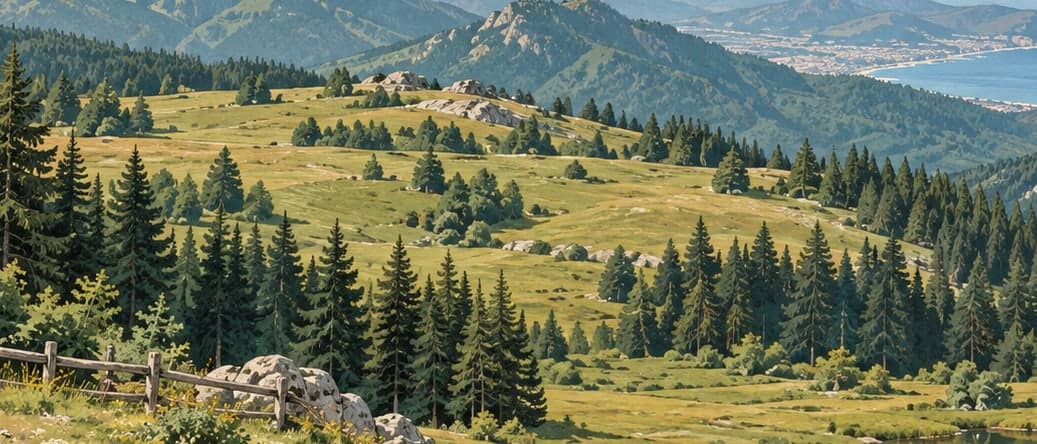 Illustration of Kadıralak Nature Park, Trabzon