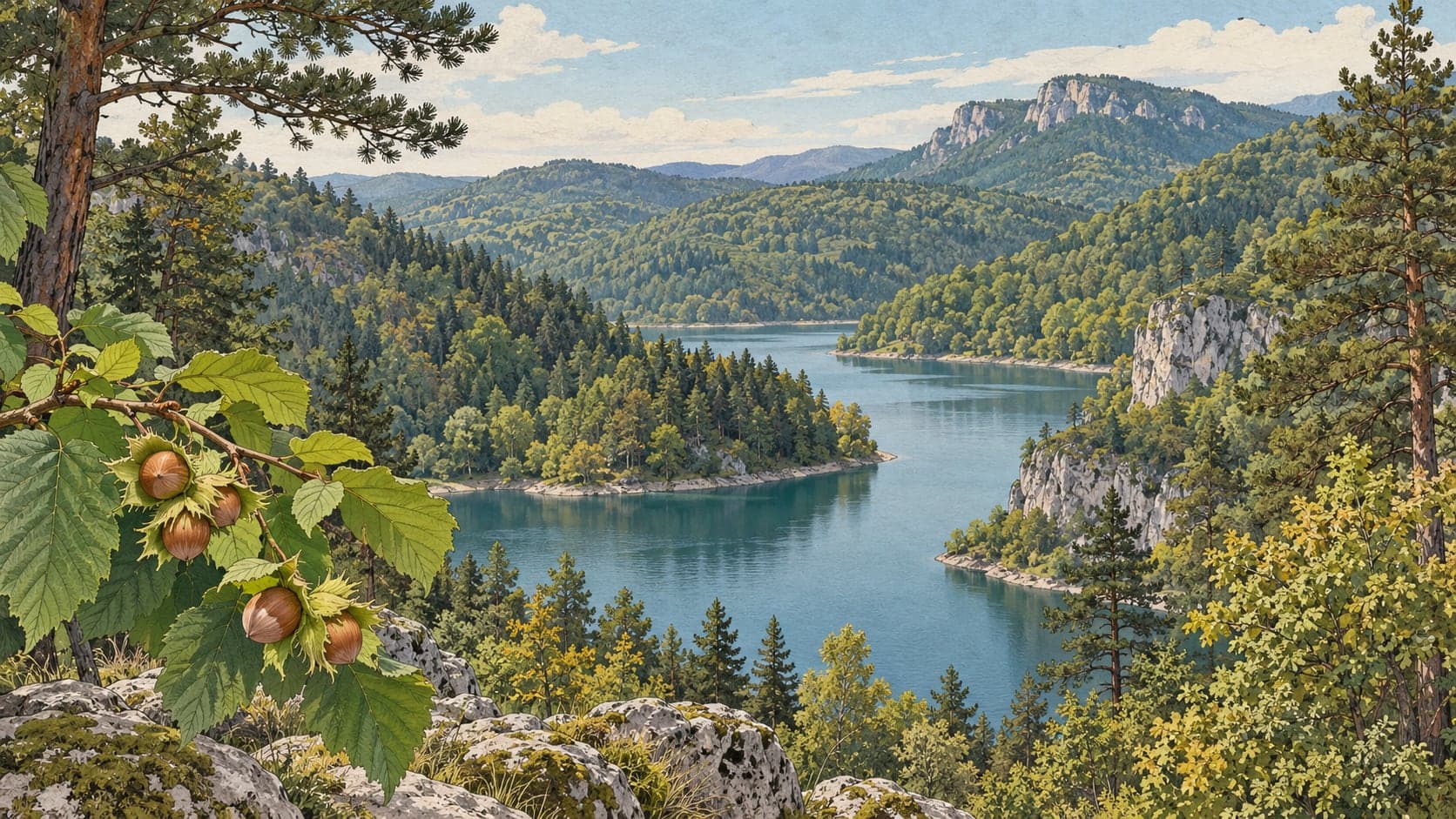 Illustration of Kale Bolu Hazel Nature Conservation Area, Bolu