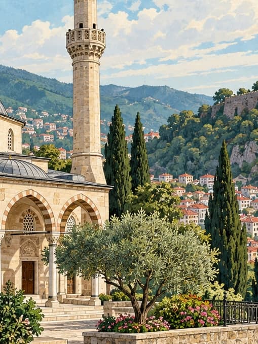 Illustration of Castle Mosque, Giresun