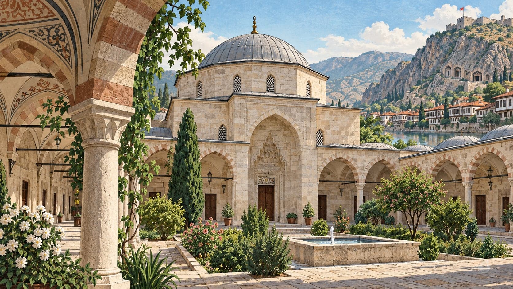 Illustration of Kapı Ağası Madrasa, Amasya