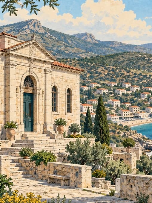 Illustration of Karaburun, İzmir