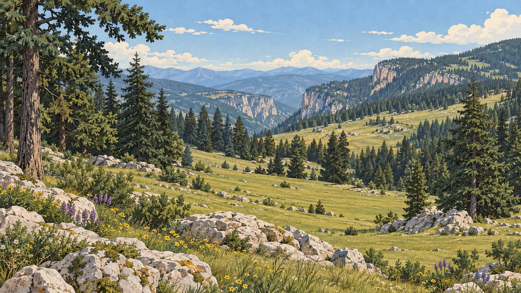 Illustration of Karaekşi Nature Park, Mersin