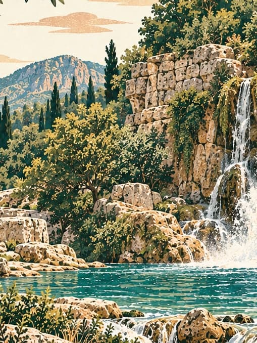 Illustration of Karamanastır Şelalesi Tabiat Parkı, Mersin
