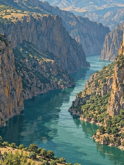 Illustration of Dark Canyon, Erzincan