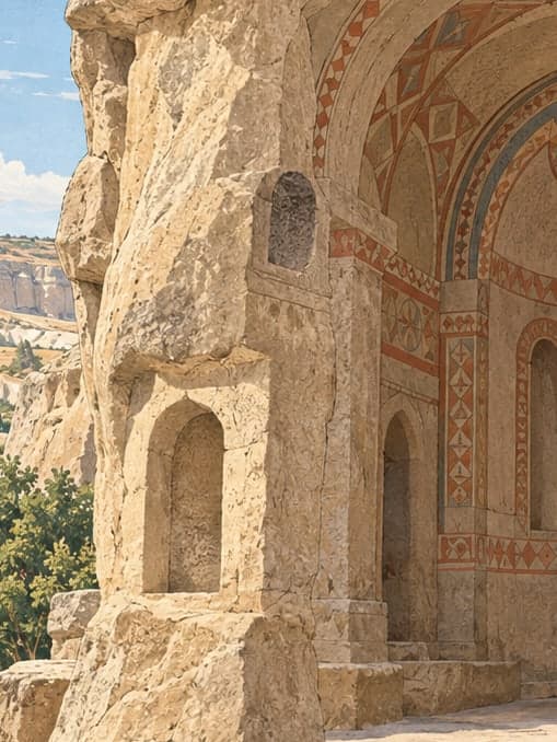 Illustration of Dark Church, Nevşehir