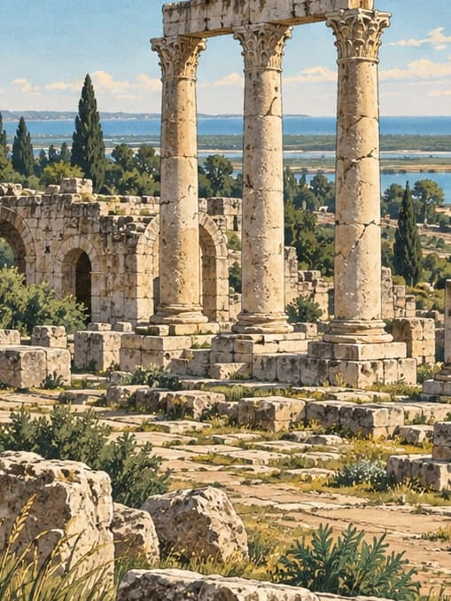 Illustration of Karataş Magarsus Ancient City, Adana