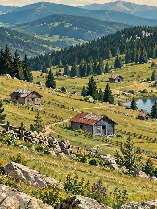 Illustration of Kardüz Plateau, Düzce