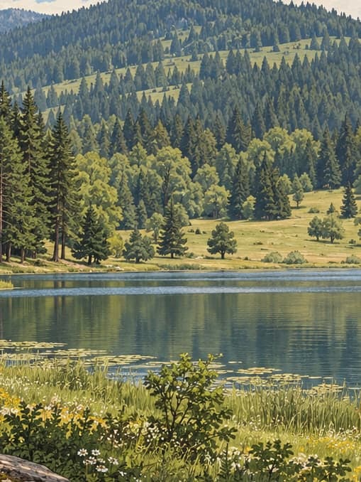 Illustration of Kargalı Gölcük Nature Park, Bolu