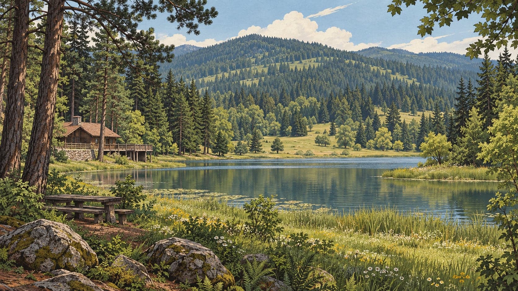Illustration of Kargalı Gölcük Nature Park, Bolu