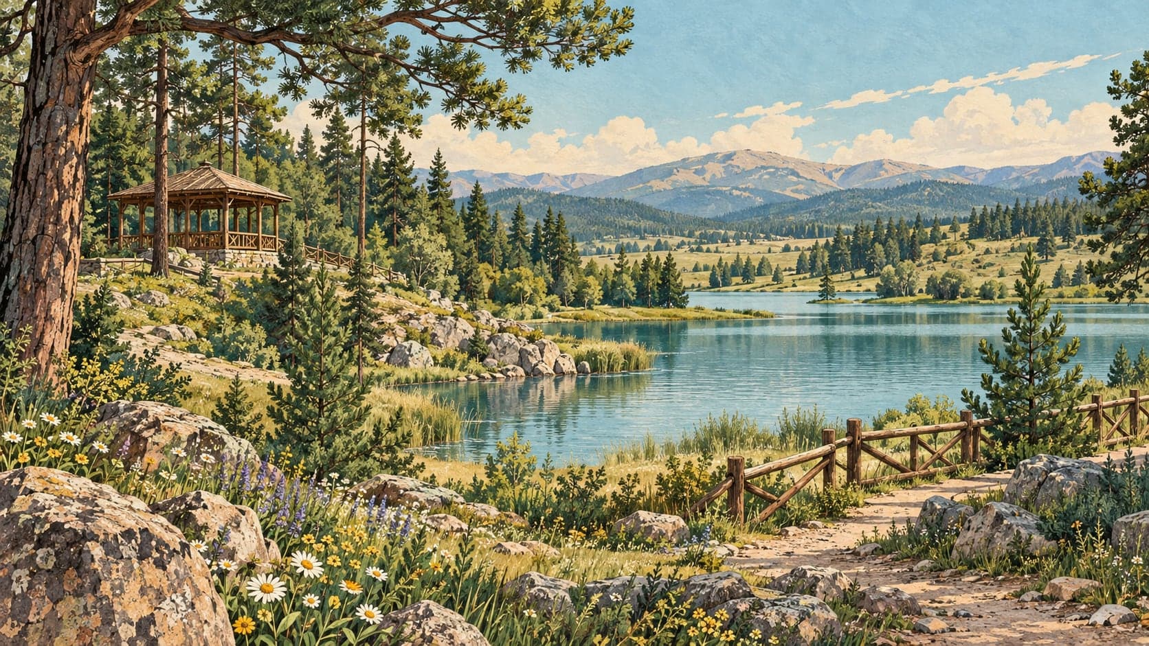 Illustration of Karşıyaka Nature Park, Sivas
