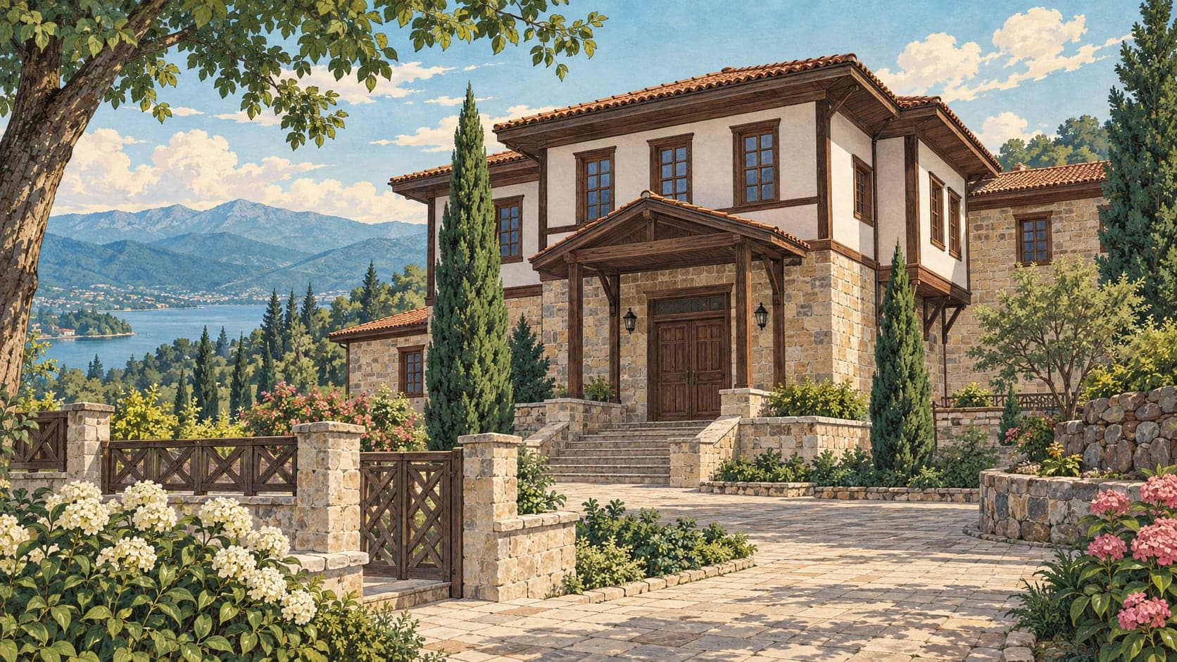 Illustration of Kartepe Çerkez Museum, Kocaeli