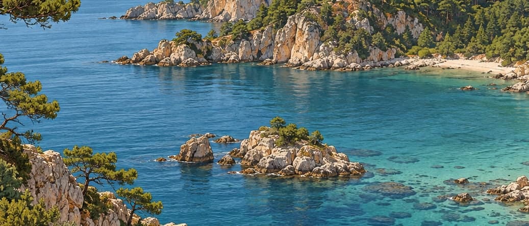 Illustration of Kasatura Gulf Nature Conservation Area, Kırklareli