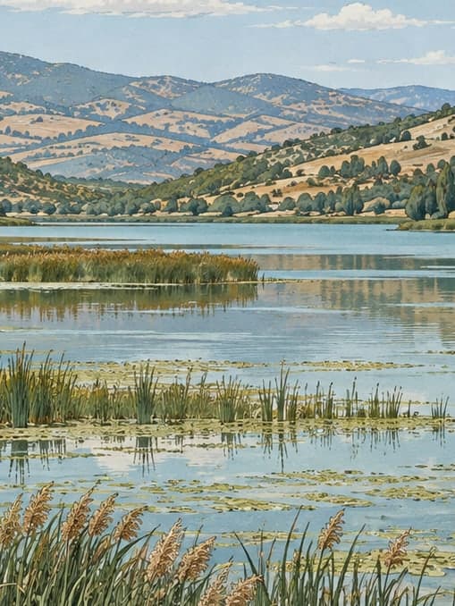 Illustration of Kaz Lake, Tokat