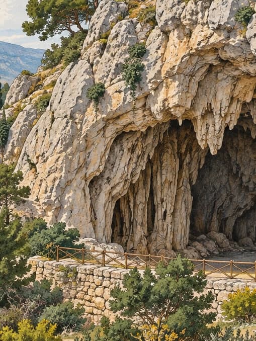 Illustration of Keloğlan Cave, Denizli