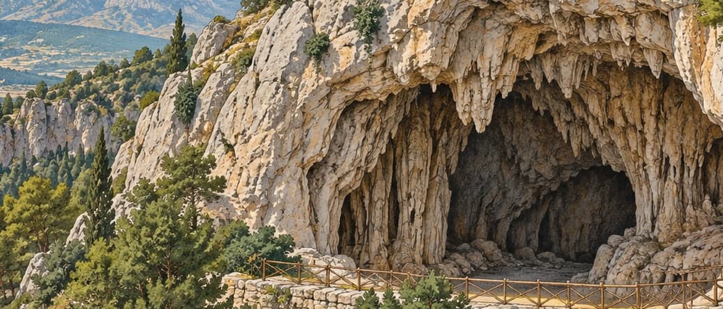 Illustration of Keloğlan Cave, Denizli