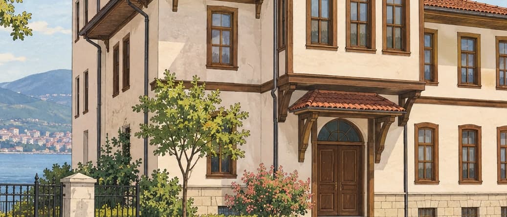 Illustration of Kemaliye Village Mosque, Bursa