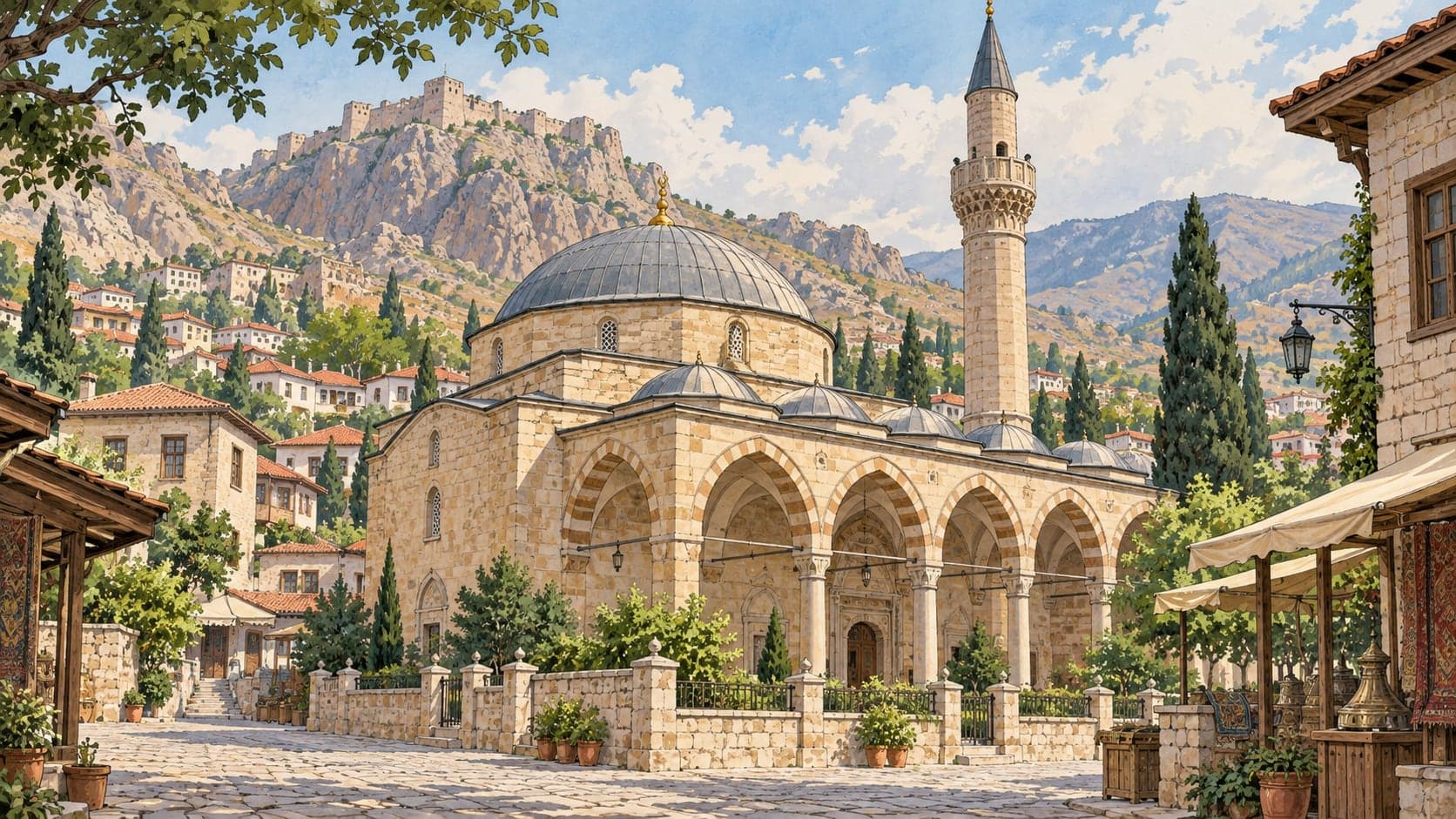Illustration of Kığılı Mosque / Pazar Mosque, Niğde
