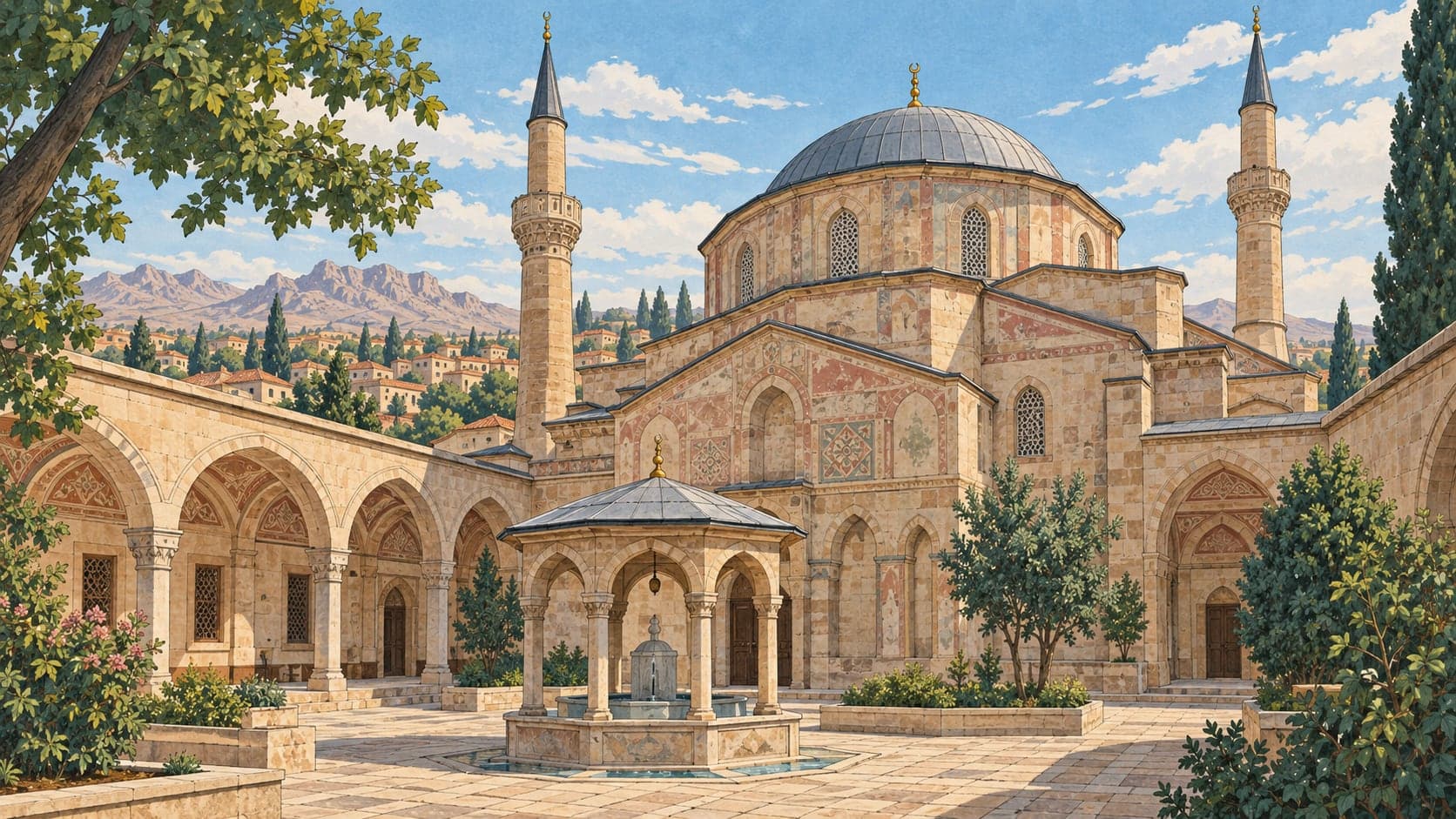 Illustration of Church Mosque (Saint Gregorius Church), Aksaray