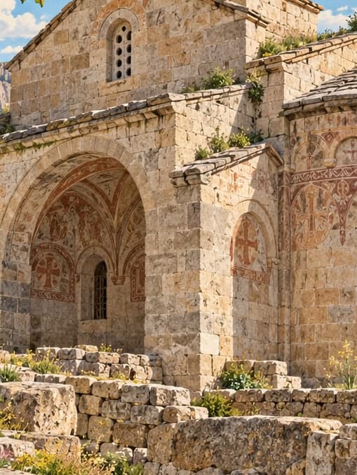 Illustration of Kırkdamaltı Church, Aksaray