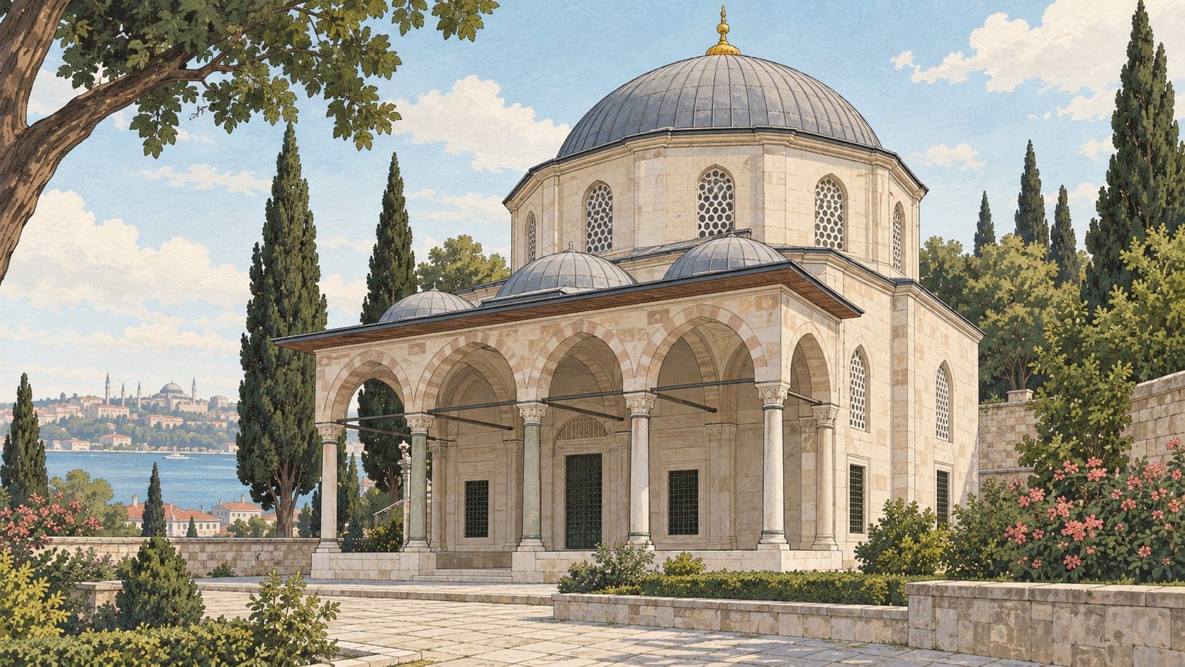 Illustration of Kızılavlu, İzmir