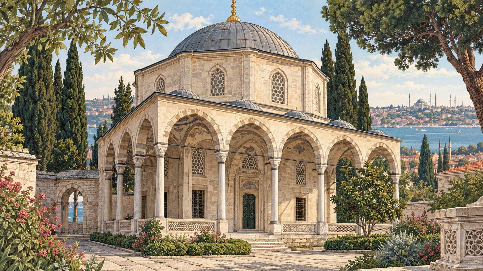 Illustration of Koca Sinan Paşa Tomb, İstanbul
