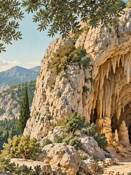 Illustration of Kocain Cave Natural Monument, Antalya