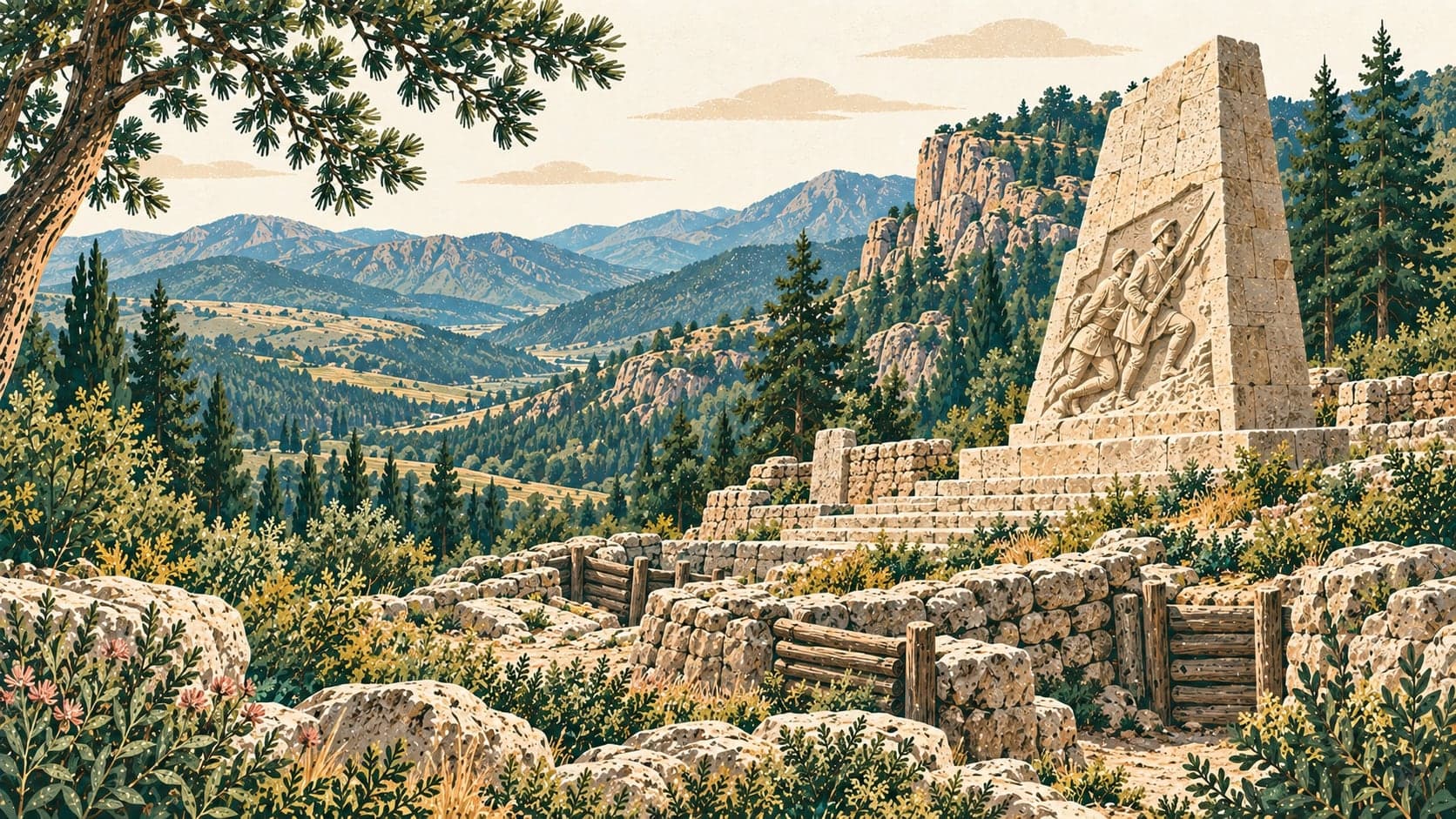 Illustration of Kop Dağı Müdafaası TMP Milli Parkı, Bayburt