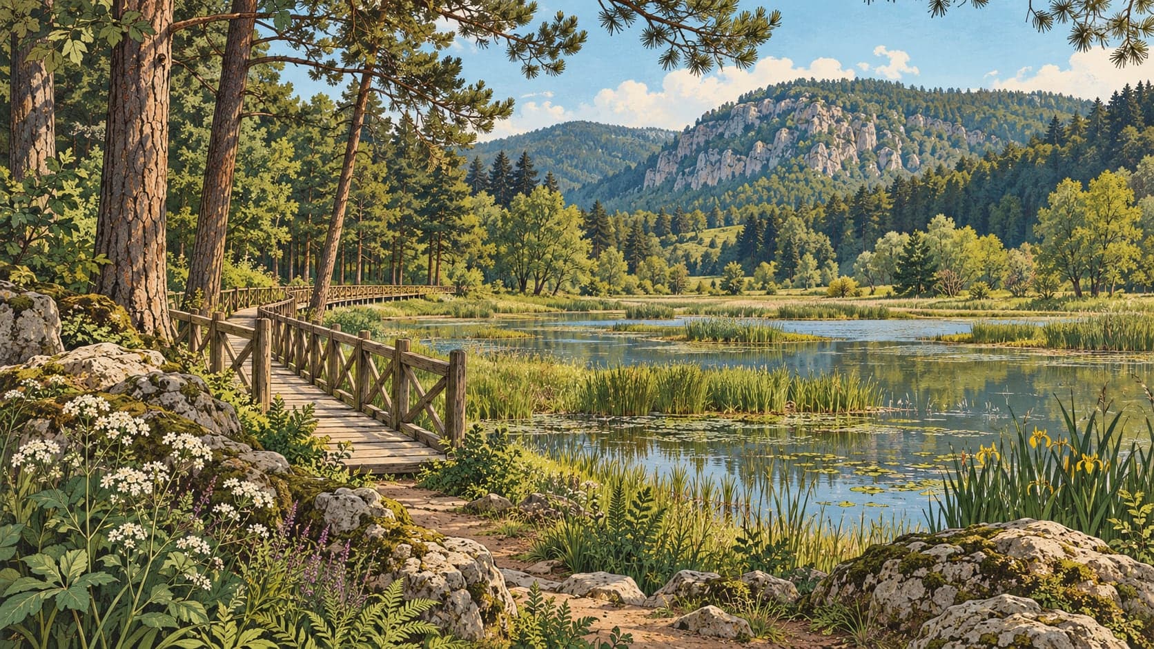 Illustration of Küçükelmalı Nature Park, Bilecik