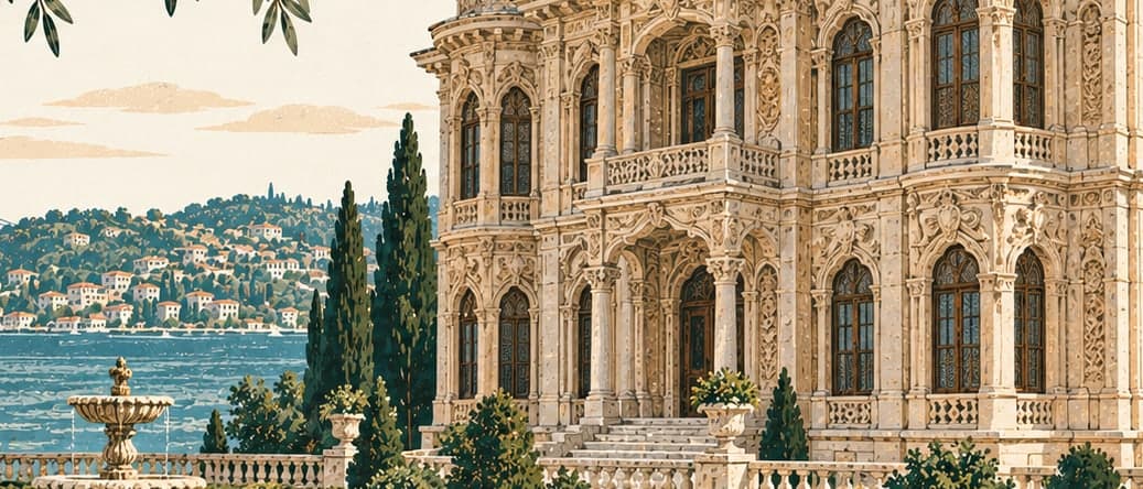 Illustration of Küçüksu Kasrı, İstanbul