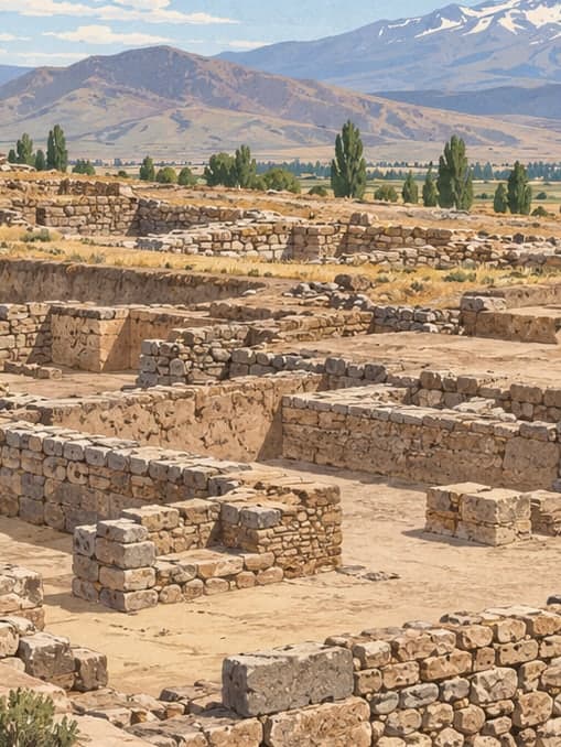 Illustration of Kültepe Archaeological Site, Kayseri
