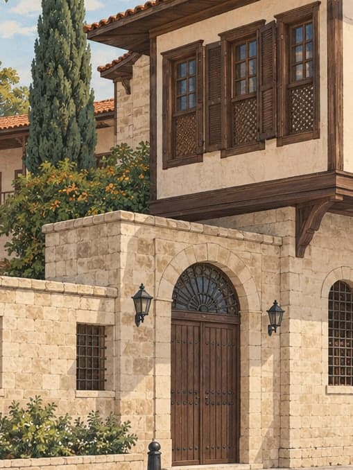 Illustration of Kuruköprü Monumental Museum and Traditional Adana House, Adana