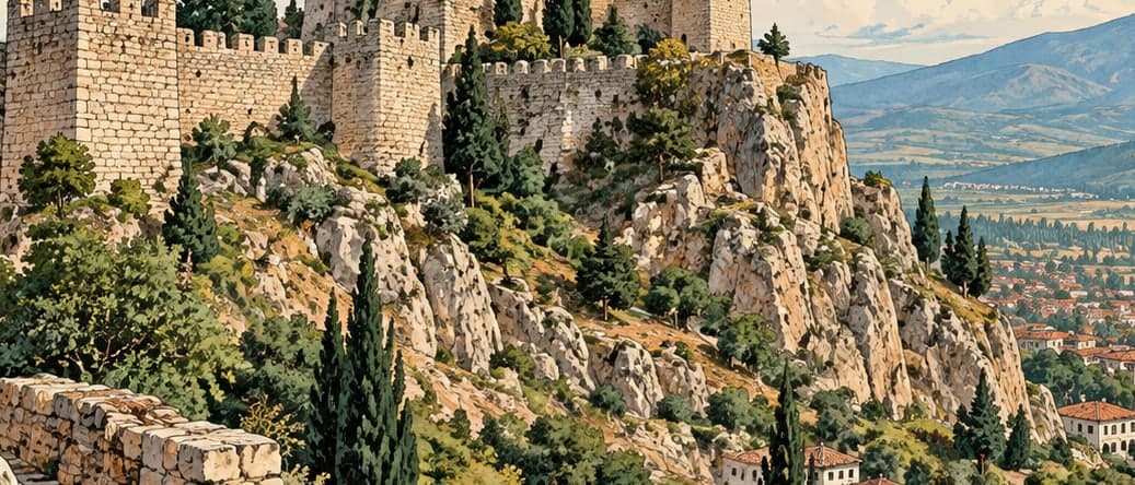 Illustration of Kütahya Castle, Kütahya