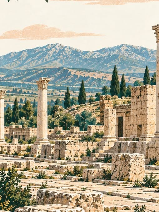 Illustration of Laodikeia Archaeological Site, Denizli
