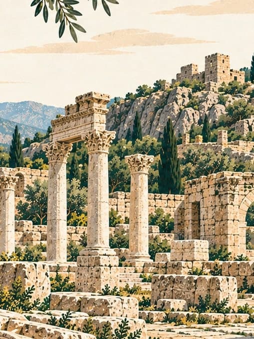 Illustration of Madenşehir Archaeological Site, Karaman